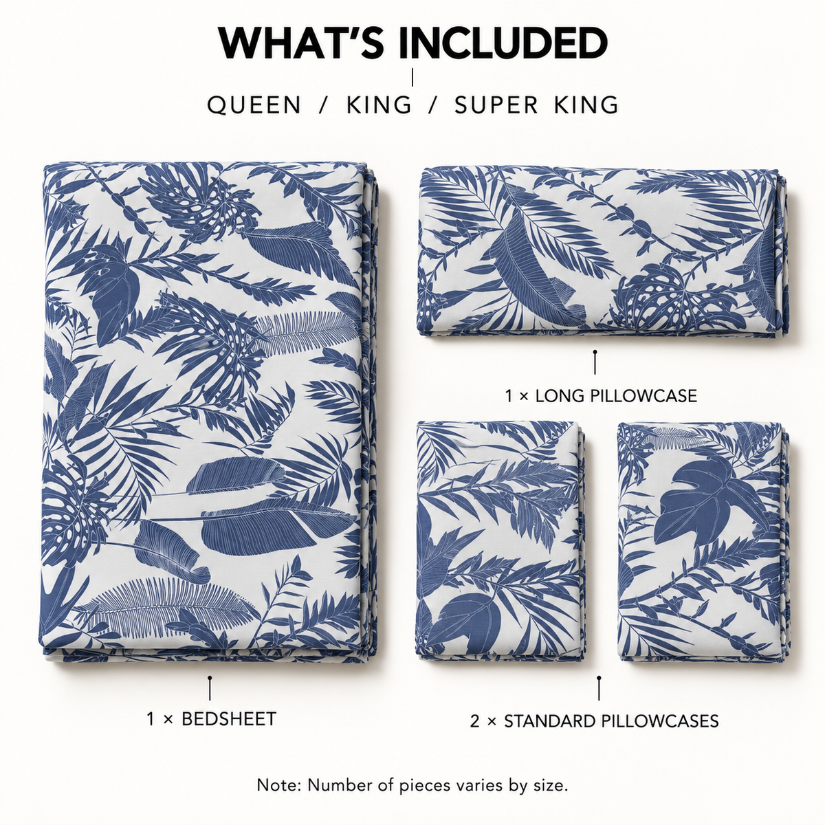 COLCHA HOME Coastal Leaves BOTANICA Collection Bedsheet
