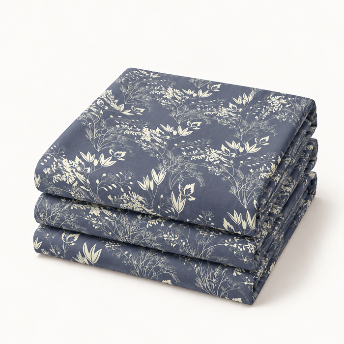 COLCHA HOME Midnight Meadow BOTANICA Collection Bedsheet