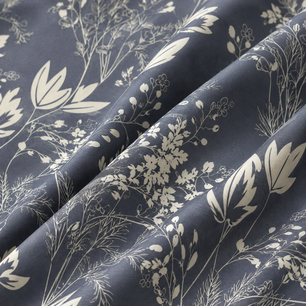 COLCHA HOME Midnight Meadow BOTANICA Collection Bedsheet