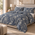COLCHA HOME Midnight Meadow BOTANICA Collection Duvet Cover