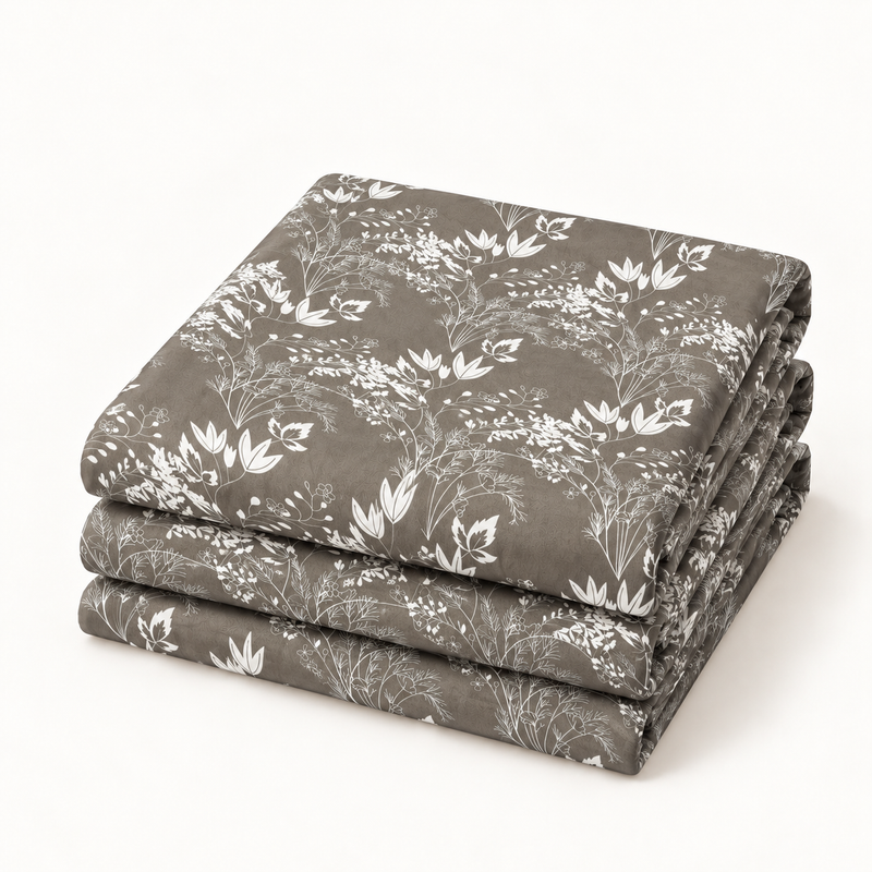 COLCHA HOME Mocha Meadow BOTANICA Collection Bedsheet