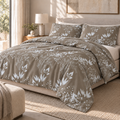 COLCHA HOME Mocha Meadow BOTANICA Collection Duvet Cover