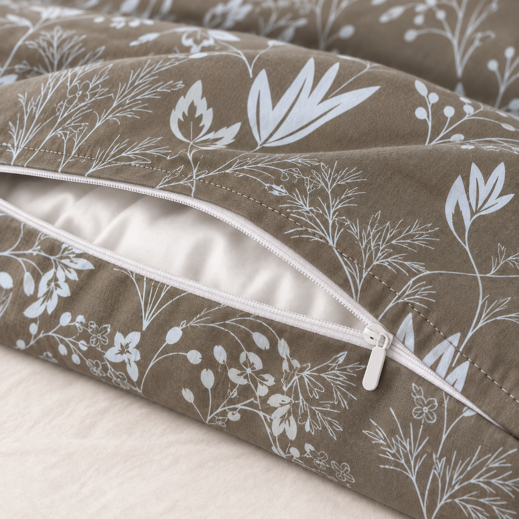 COLCHA HOME Mocha Meadow BOTANICA Collection Duvet Cover