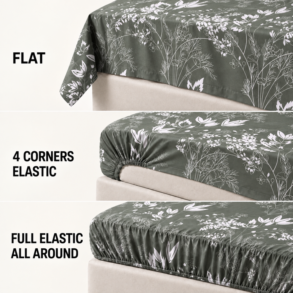 COLCHA HOME Sage Meadow BOTANICA Collection Bedsheet