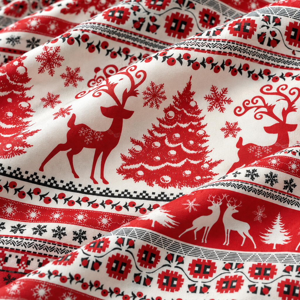 Festive Forest Bedsheet fabric and set information