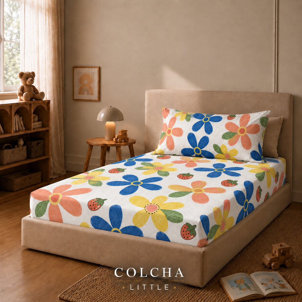 COLCHA LITTLE Berry Bloom kids bedsheet