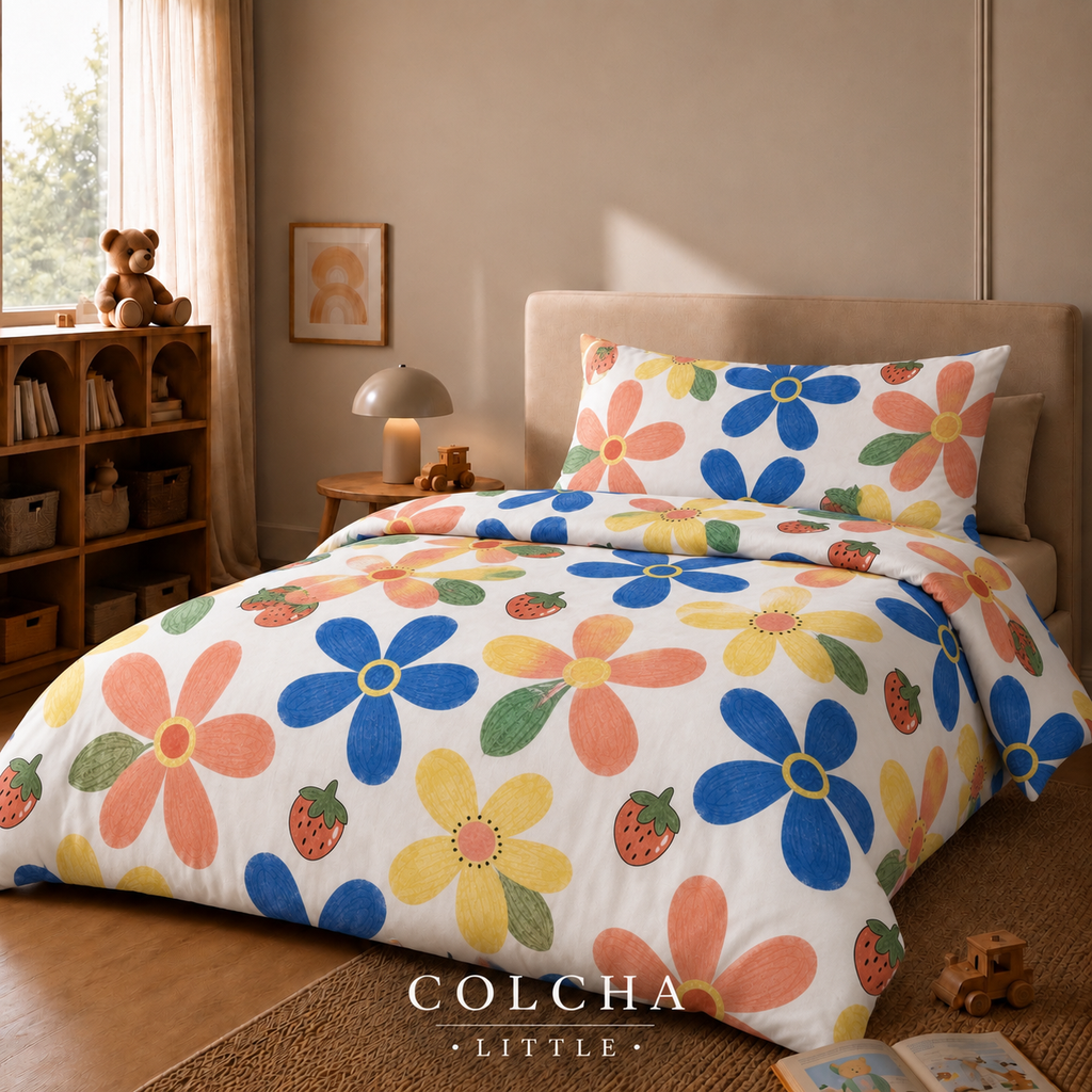 COLCHA LITTLE Berry Bloom kids bedsheet