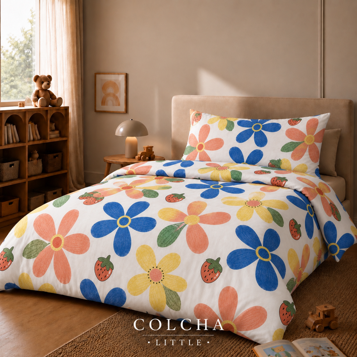 COLCHA LITTLE Berry Bloom kids bedsheet