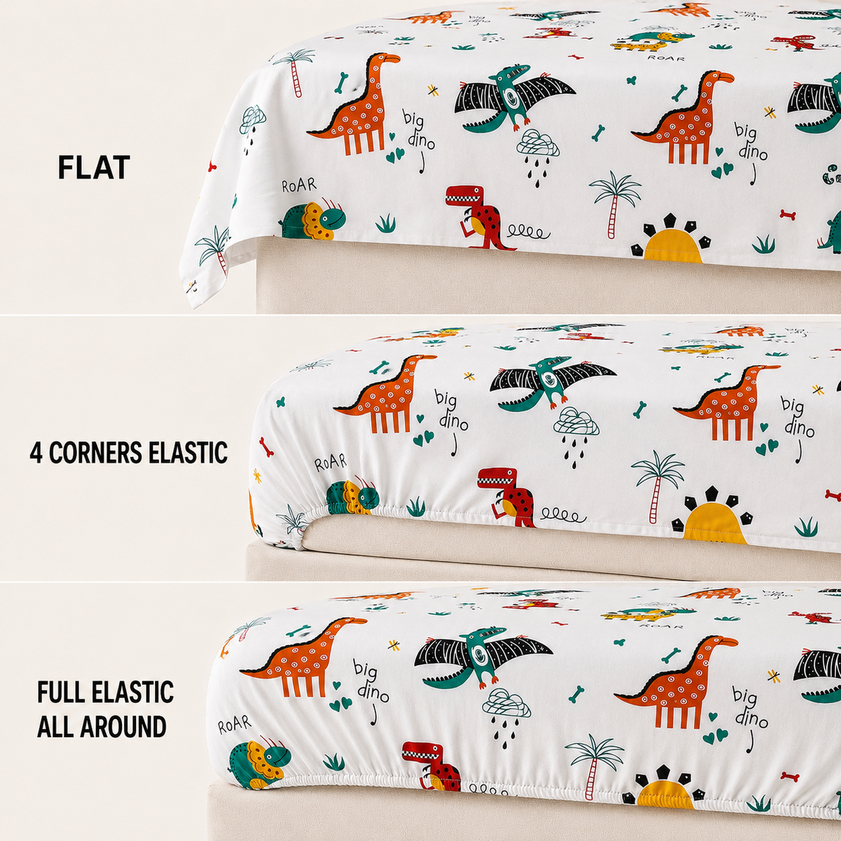 COLCHA LITTLE Dino Tales kids bedsheet