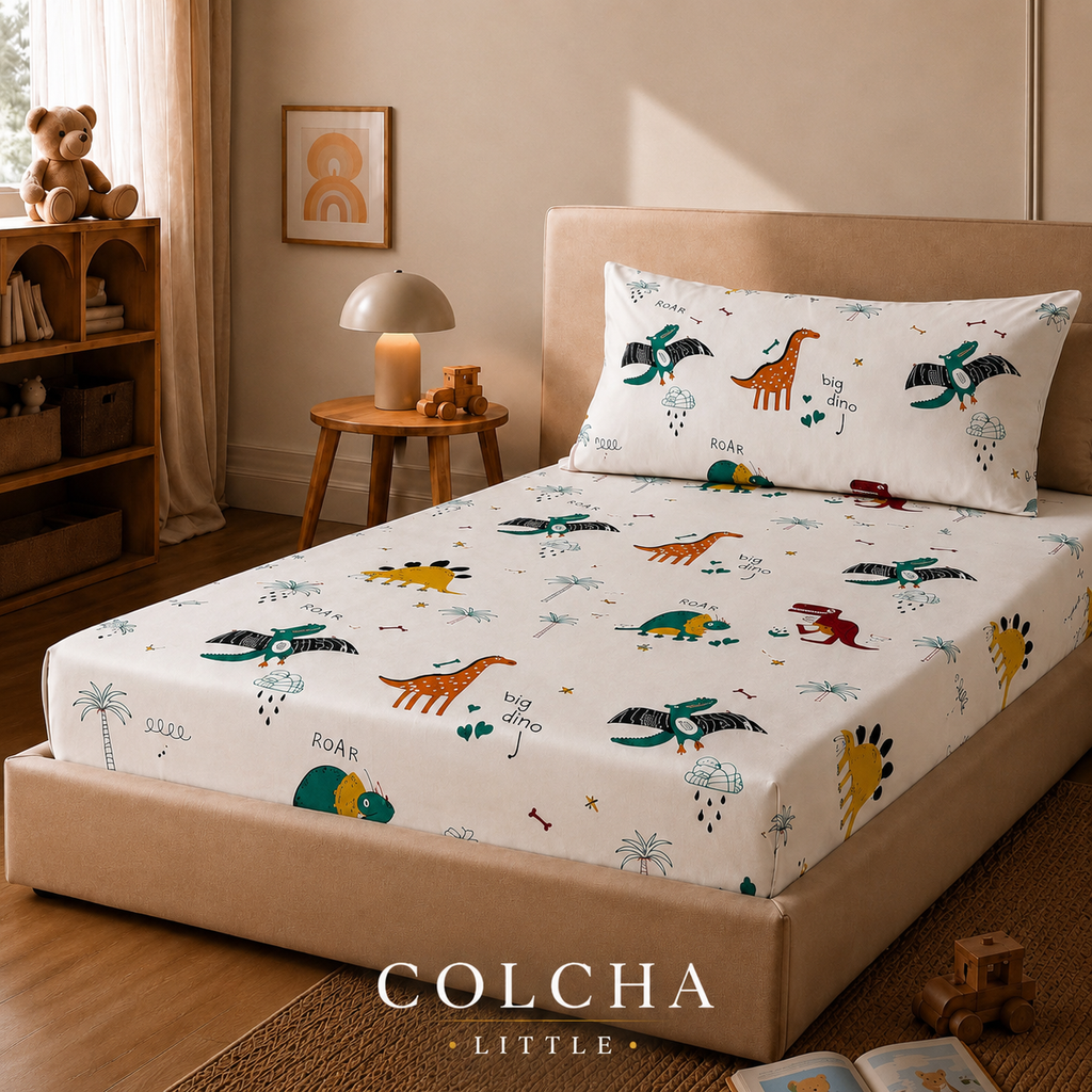 COLCHA LITTLE Dino Tales kids bedsheet