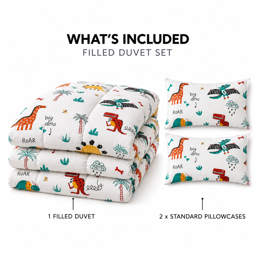 COLCHA HOME Dino Tales COLCHA LITTLE filled duvet