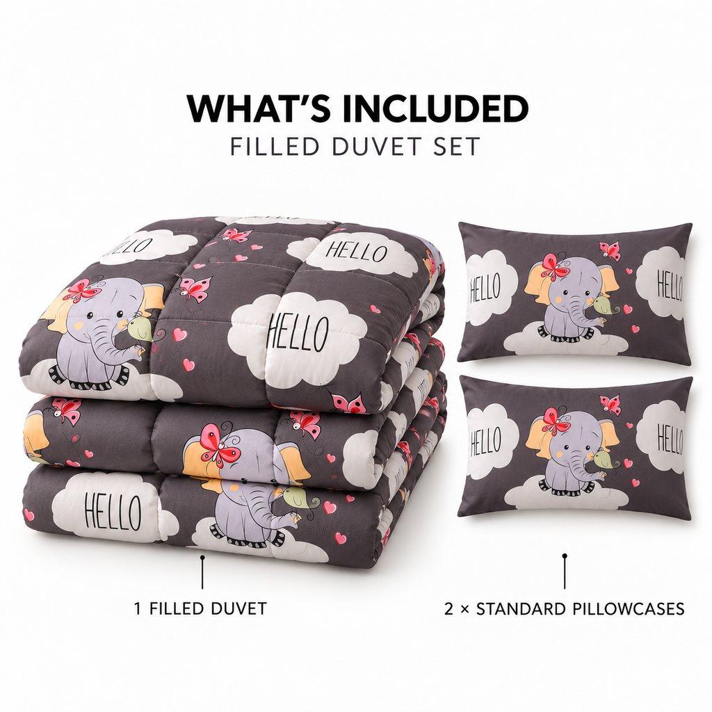 Dreamy Elephant Filled Duvet photo 2