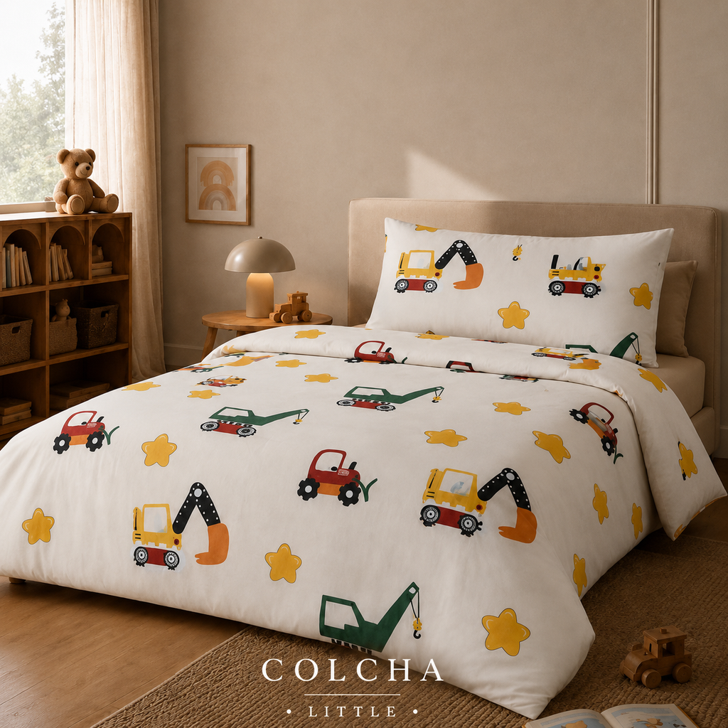 COLCHA LITTLE Little Builder kids bedsheet