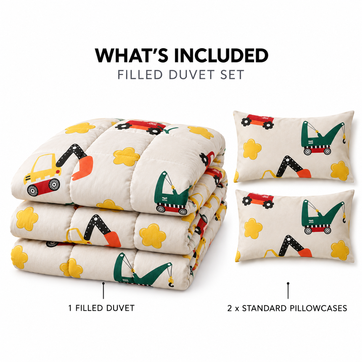 COLCHA HOME Little Builder COLCHA LITTLE filled duvet
