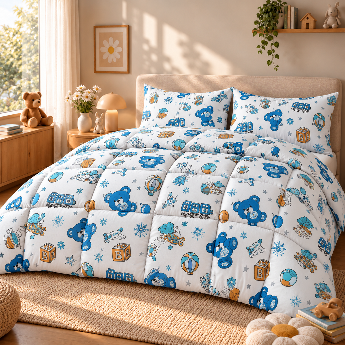 colcha-little-playful-teddy-filled-duvet image 1