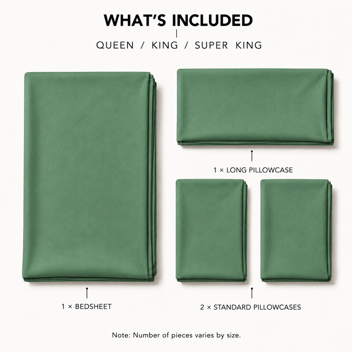COLCHA HOME Sauge Pure Collection bedsheet