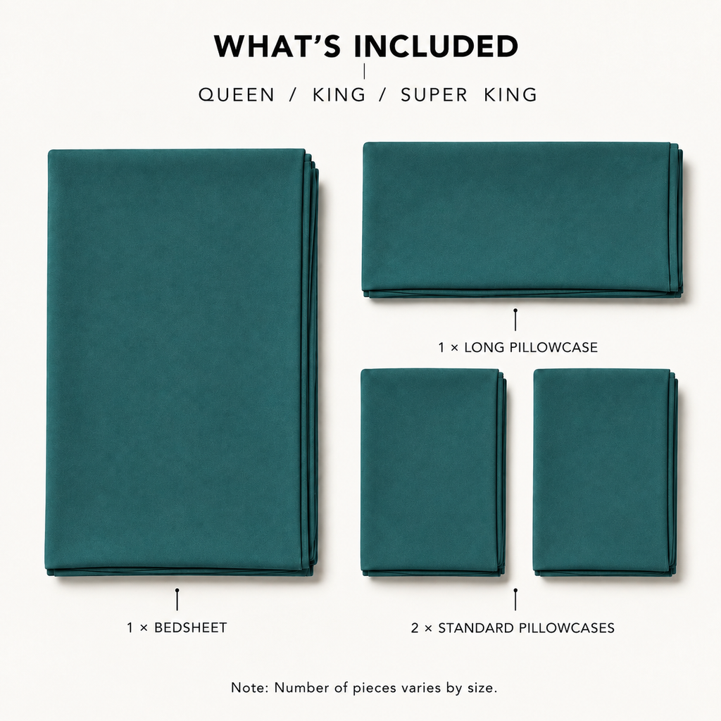COLCHA HOME Jade Pure Collection bedsheet