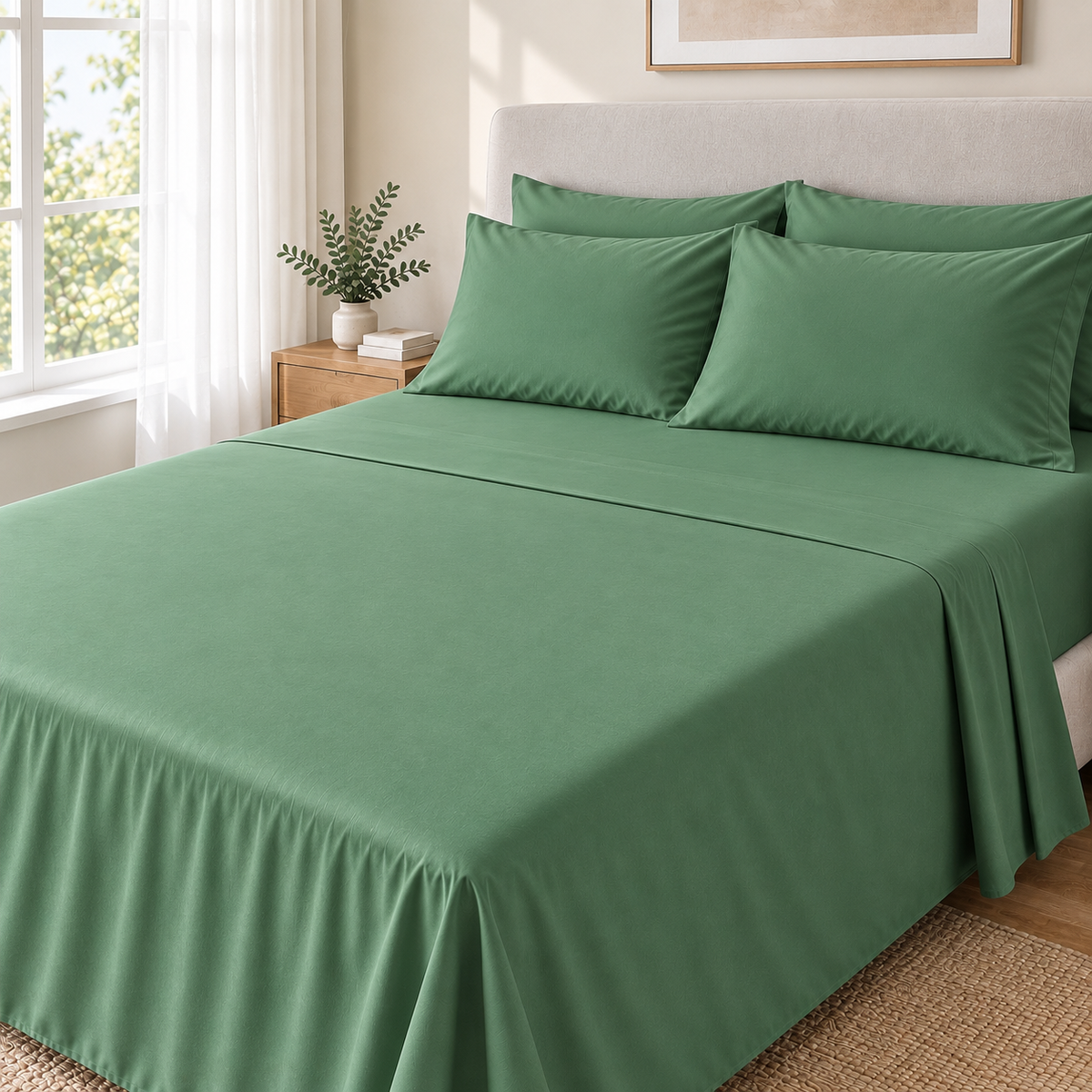 COLCHA HOME Sauge Pure Collection bedsheet