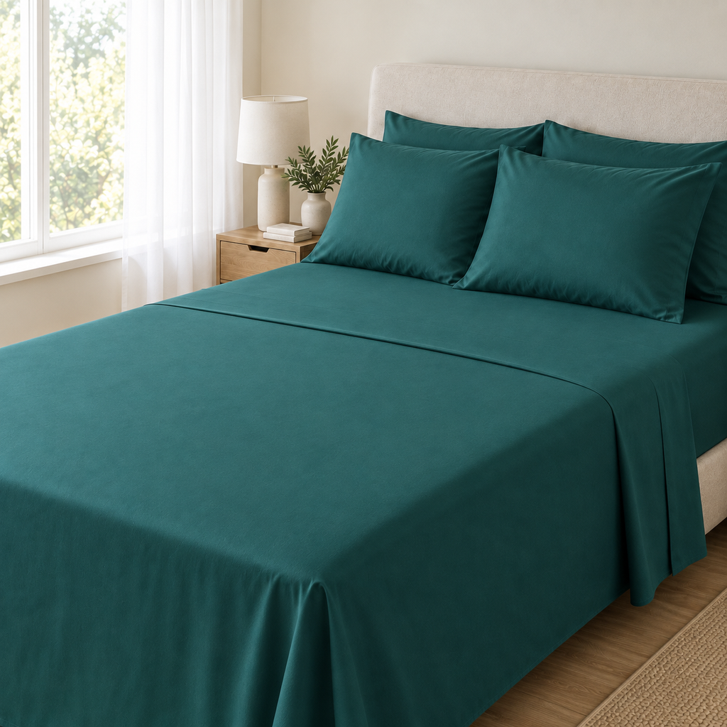 COLCHA HOME Jade Pure Collection bedsheet