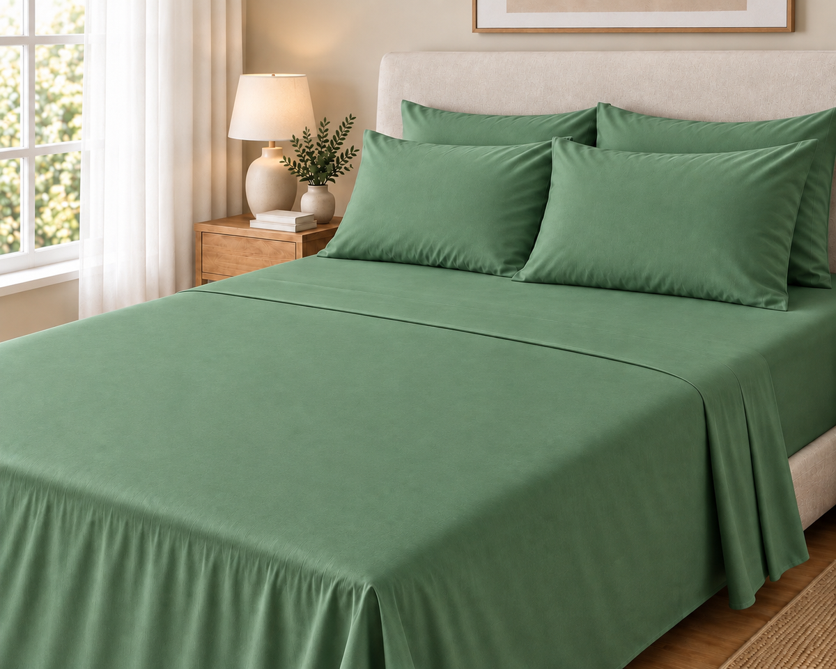 COLCHA HOME Sauge Pure Collection bedsheet