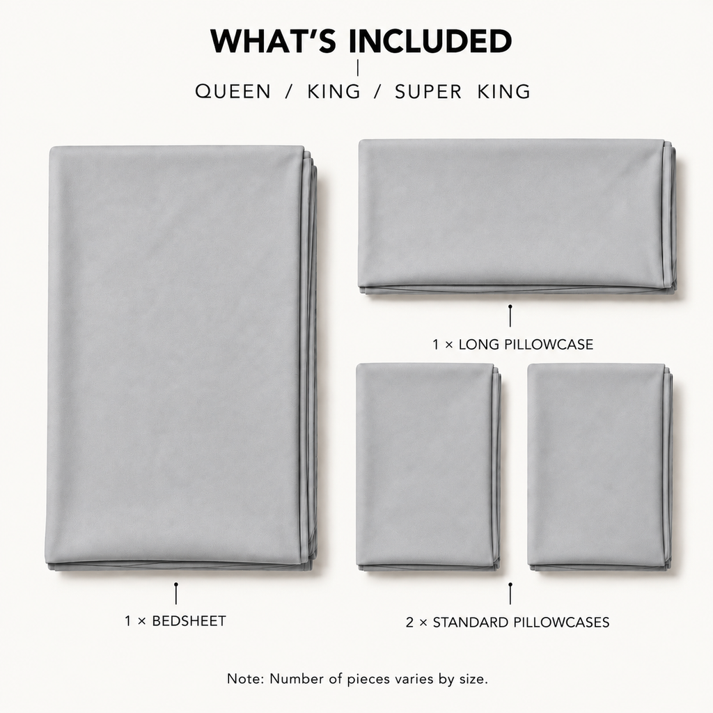 COLCHA HOME Perle Pure Collection bedsheet