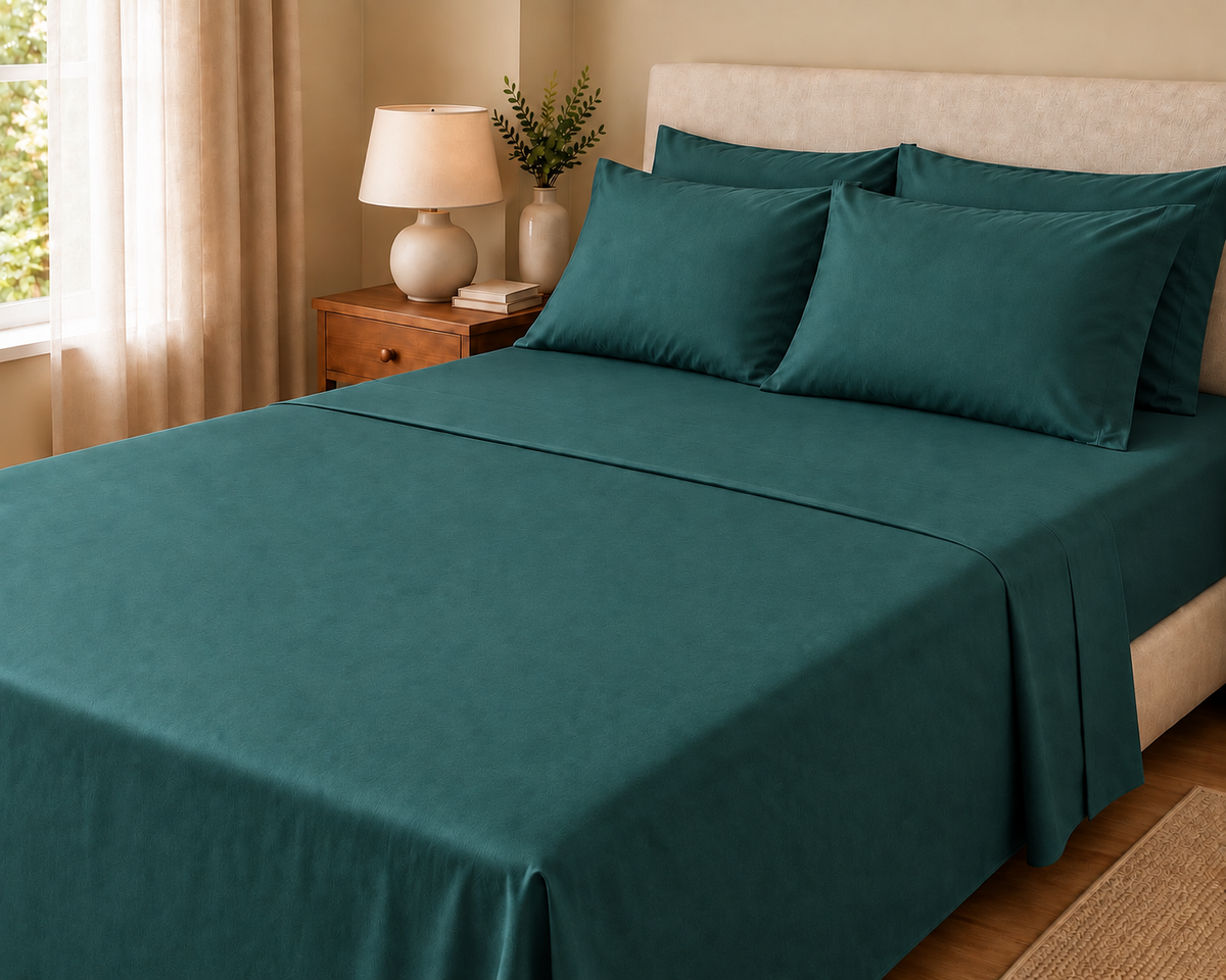 COLCHA HOME Jade Pure Collection bedsheet