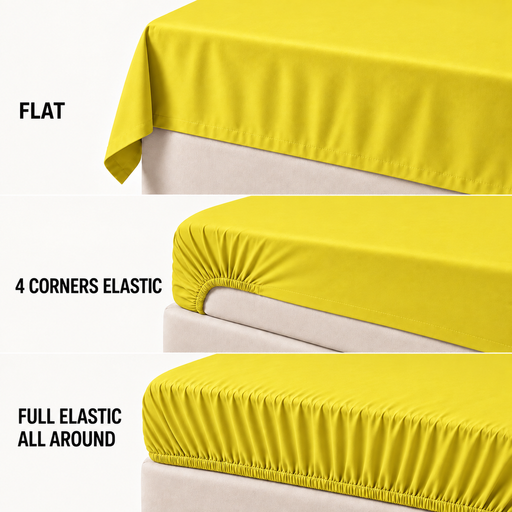 COLCHA HOME Citron Pure Collection bedsheet