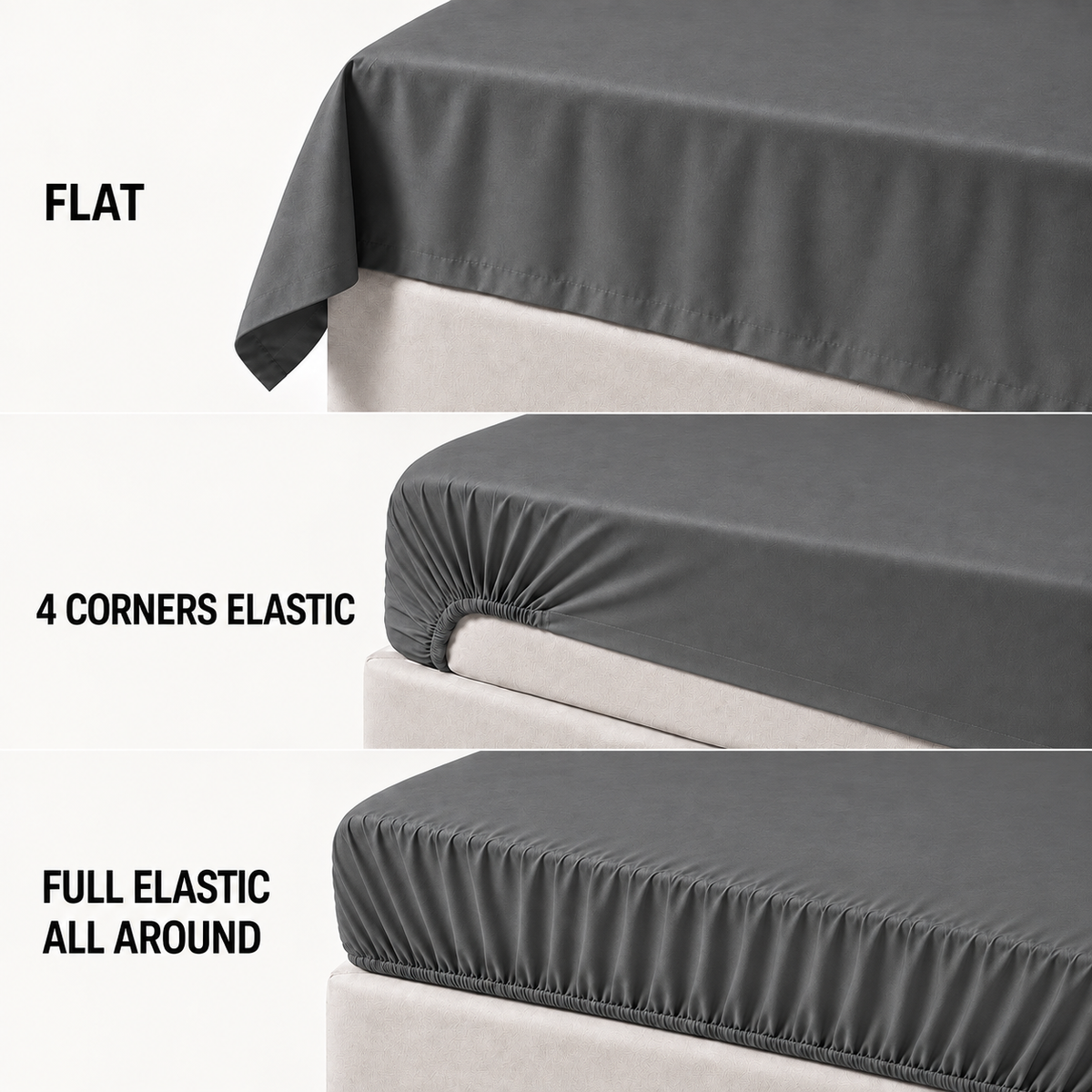 COLCHA HOME Ardoise Pure Collection bedsheet
