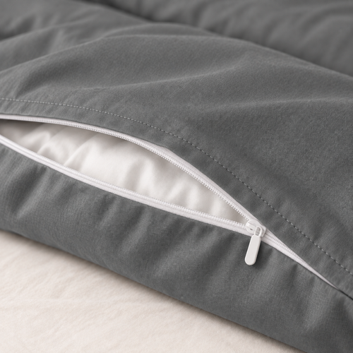 COLCHA HOME Ardoise Pure Collection duvet cover detail.