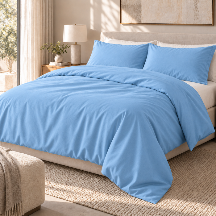COLCHA HOME Azur Pure Collection duvet cover.