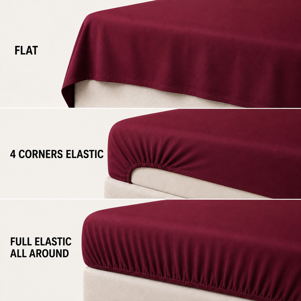 COLCHA HOME Bordeaux Pure Collection bedsheet
