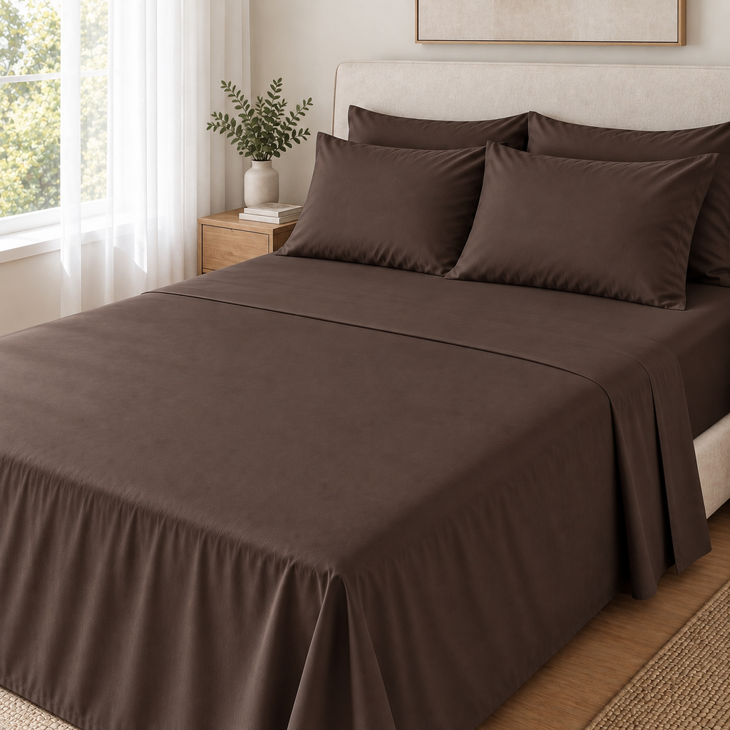 COLCHA HOME Cacao Pure Collection bedsheet