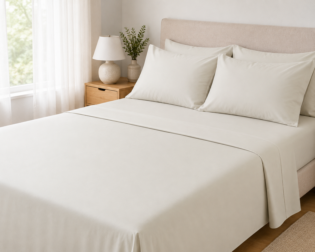 COLCHA HOME Crème Pure Collection bedsheet
