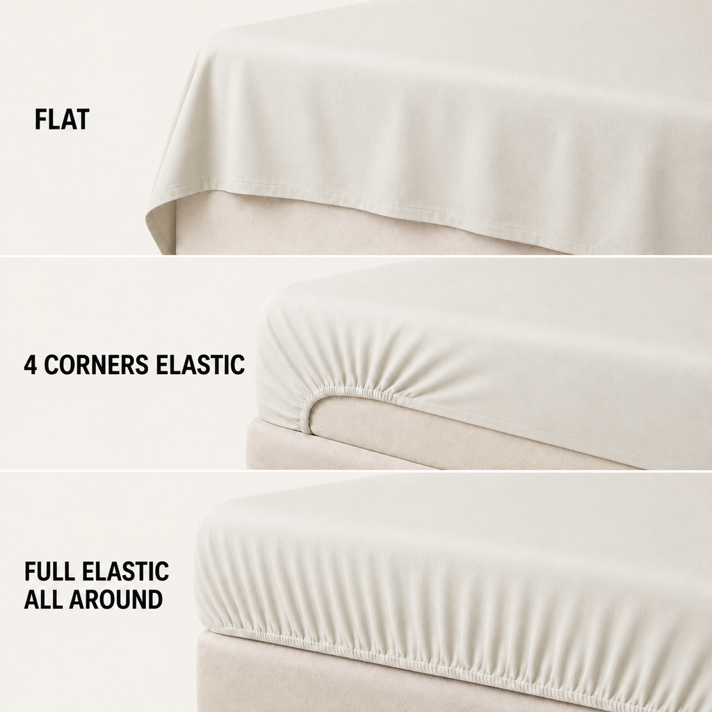 COLCHA HOME Crème Pure Collection bedsheet
