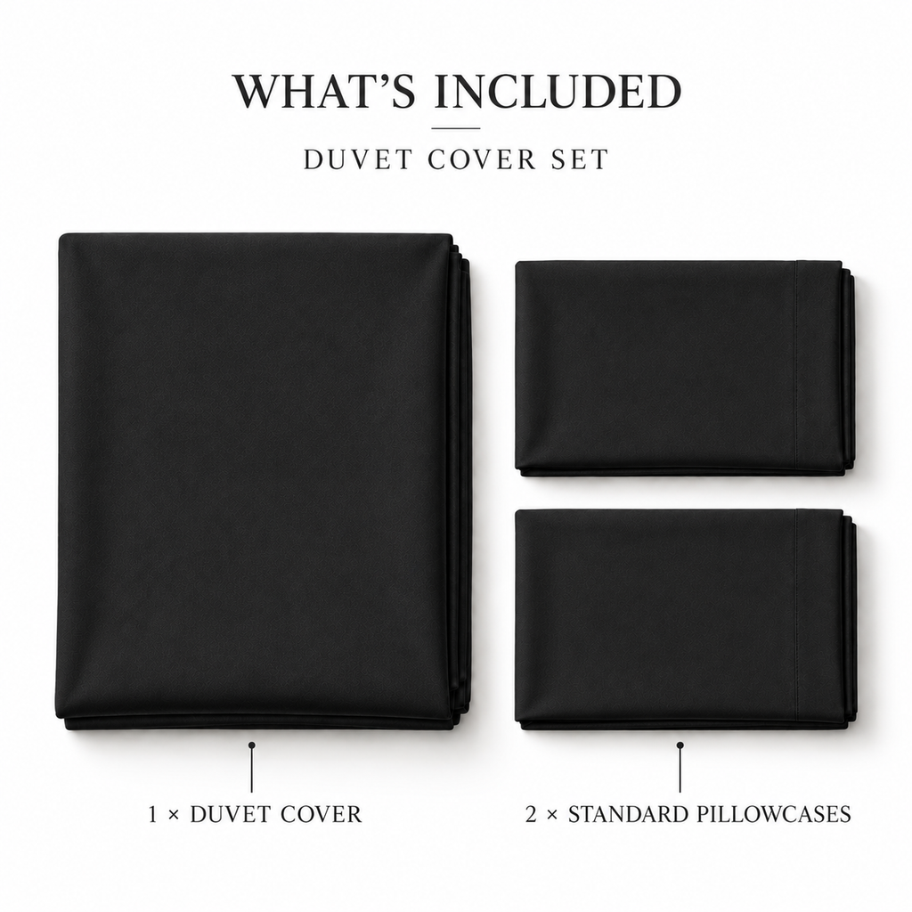 COLCHA HOME Éclipse Pure Collection duvet cover set.