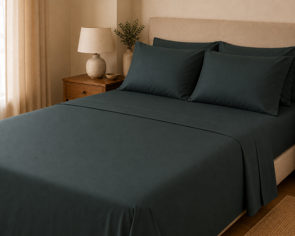 COLCHA HOME Émeraude Pure Collection bedsheet