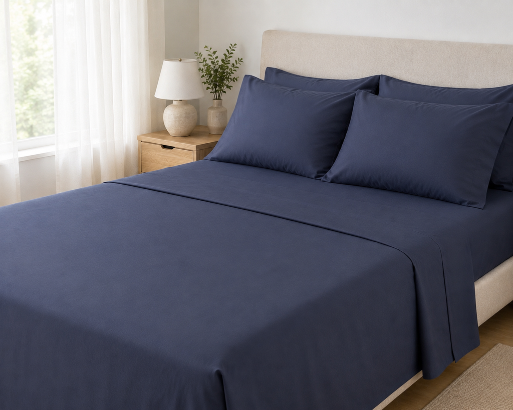 COLCHA HOME Graphite Pure Collection bedsheet