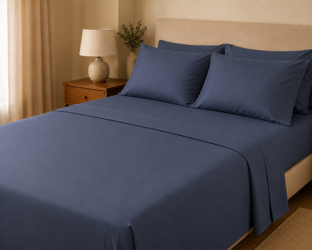 COLCHA HOME Graphite Pure Collection bedsheet