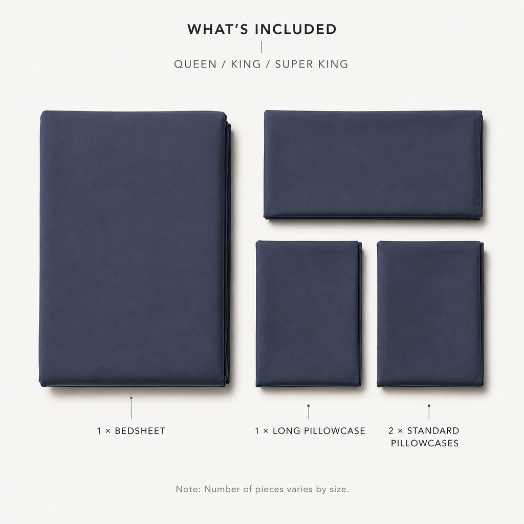 COLCHA HOME Graphite Pure Collection bedsheet