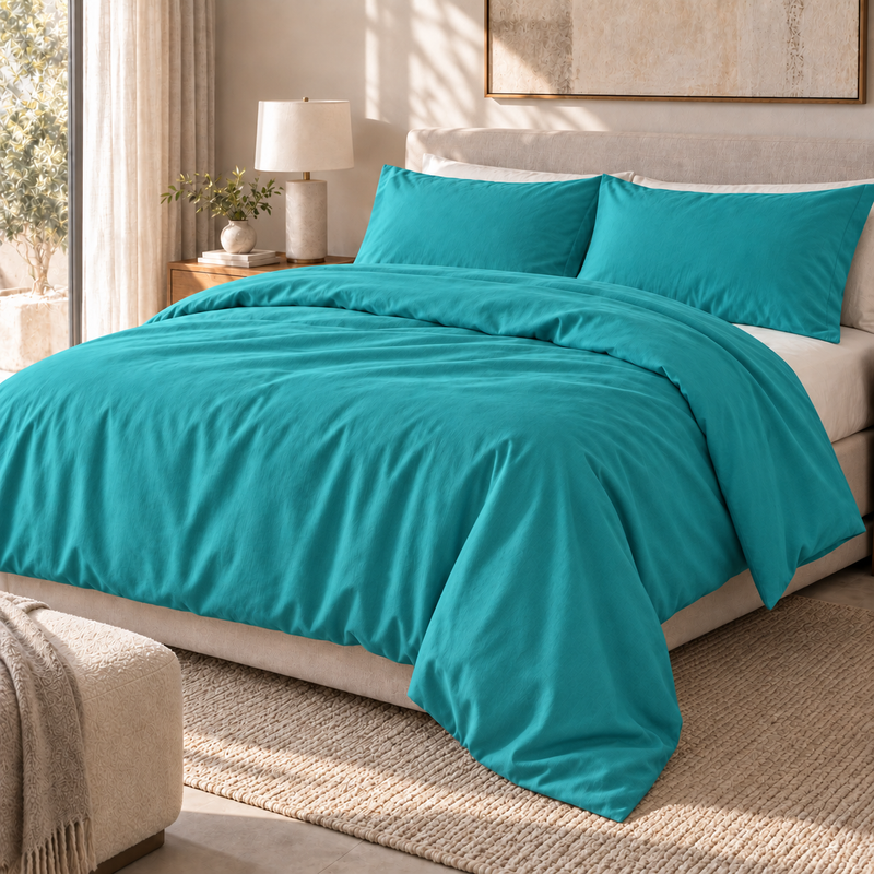 COLCHA HOME Lagune Pure Collection duvet cover.
