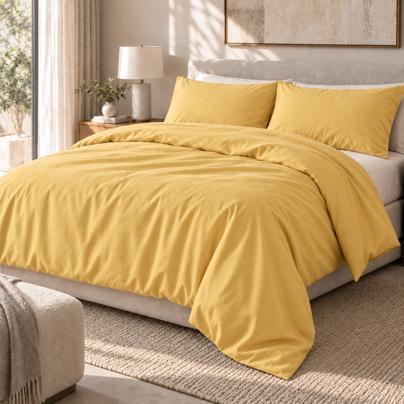 COLCHA HOME Lumière Pure Collection duvet cover.