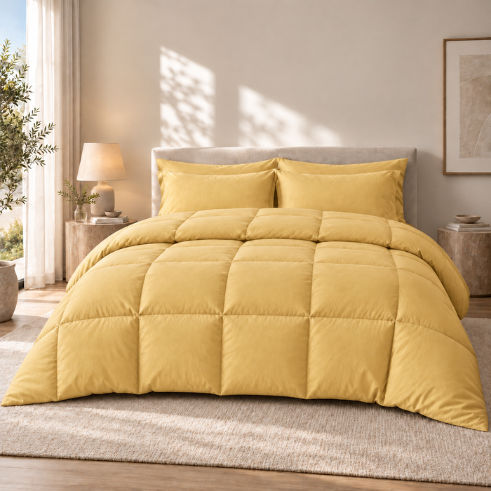 COLCHA HOME Lumière Pure Collection filled duvet.