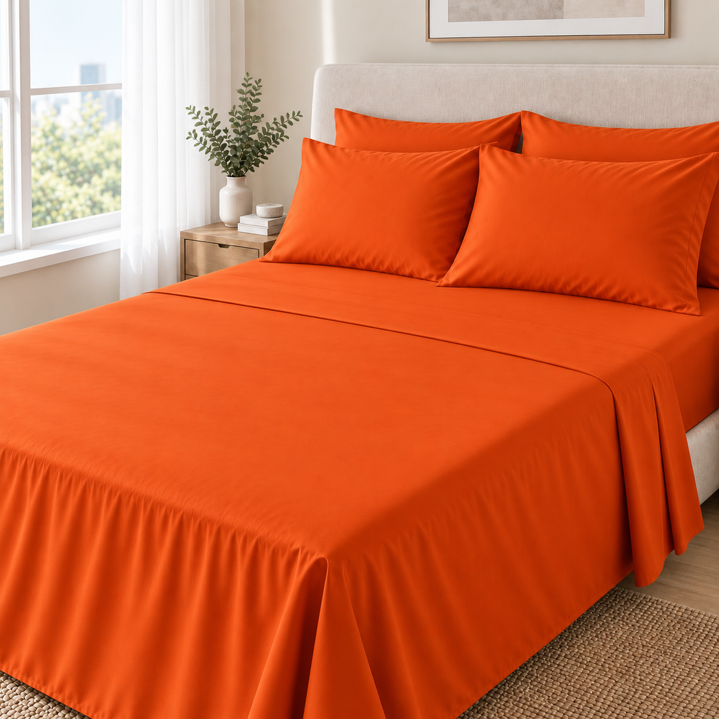 COLCHA HOME Mandarine Pure Collection bedsheet