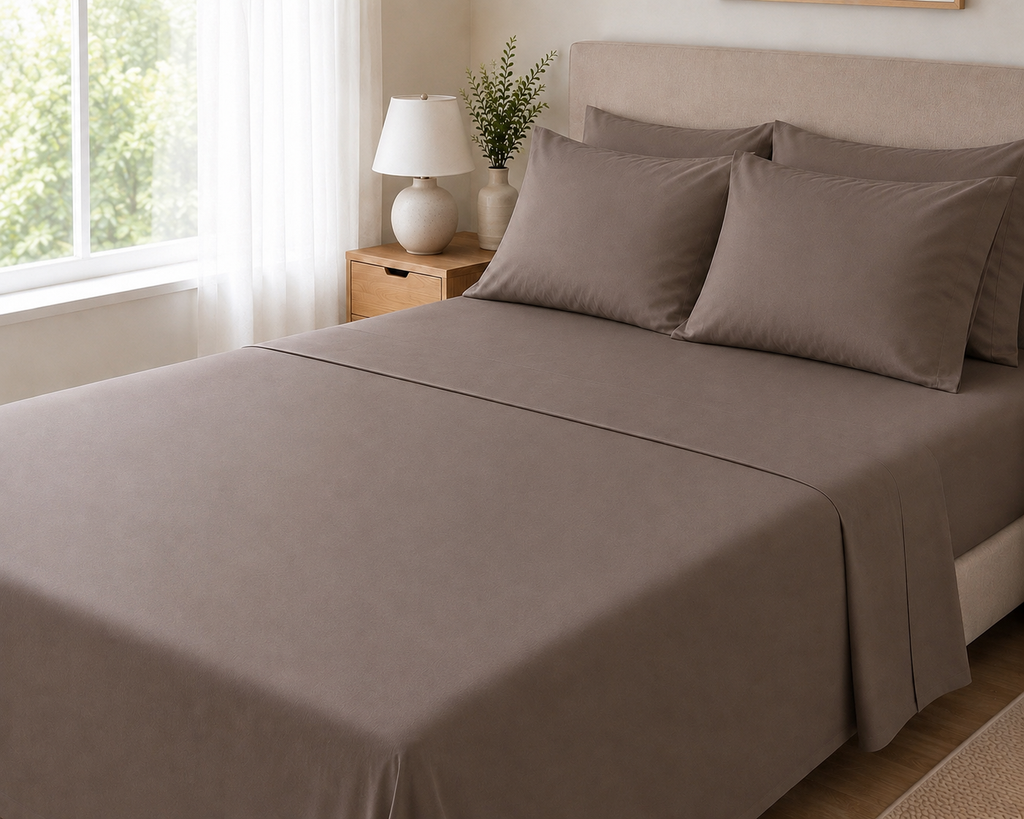 COLCHA HOME Moka Pure Collection bedsheet