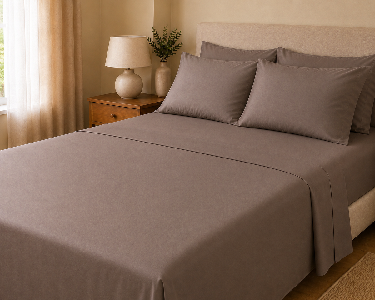 COLCHA HOME Moka Pure Collection bedsheet