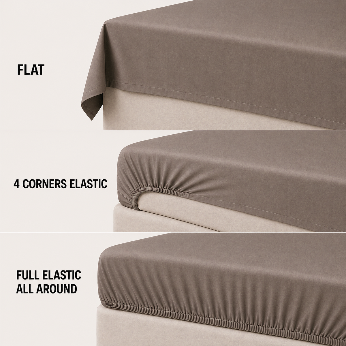 COLCHA HOME Moka Pure Collection bedsheet