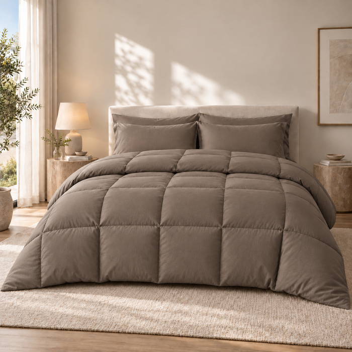 COLCHA HOME Moka Pure Collection filled duvet