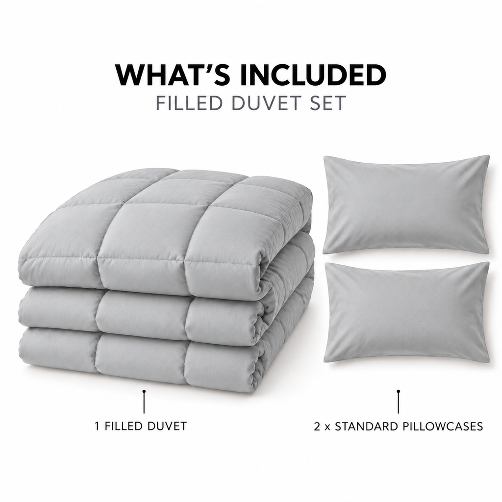 COLCHA HOME Perle Pure Collection filled duvet