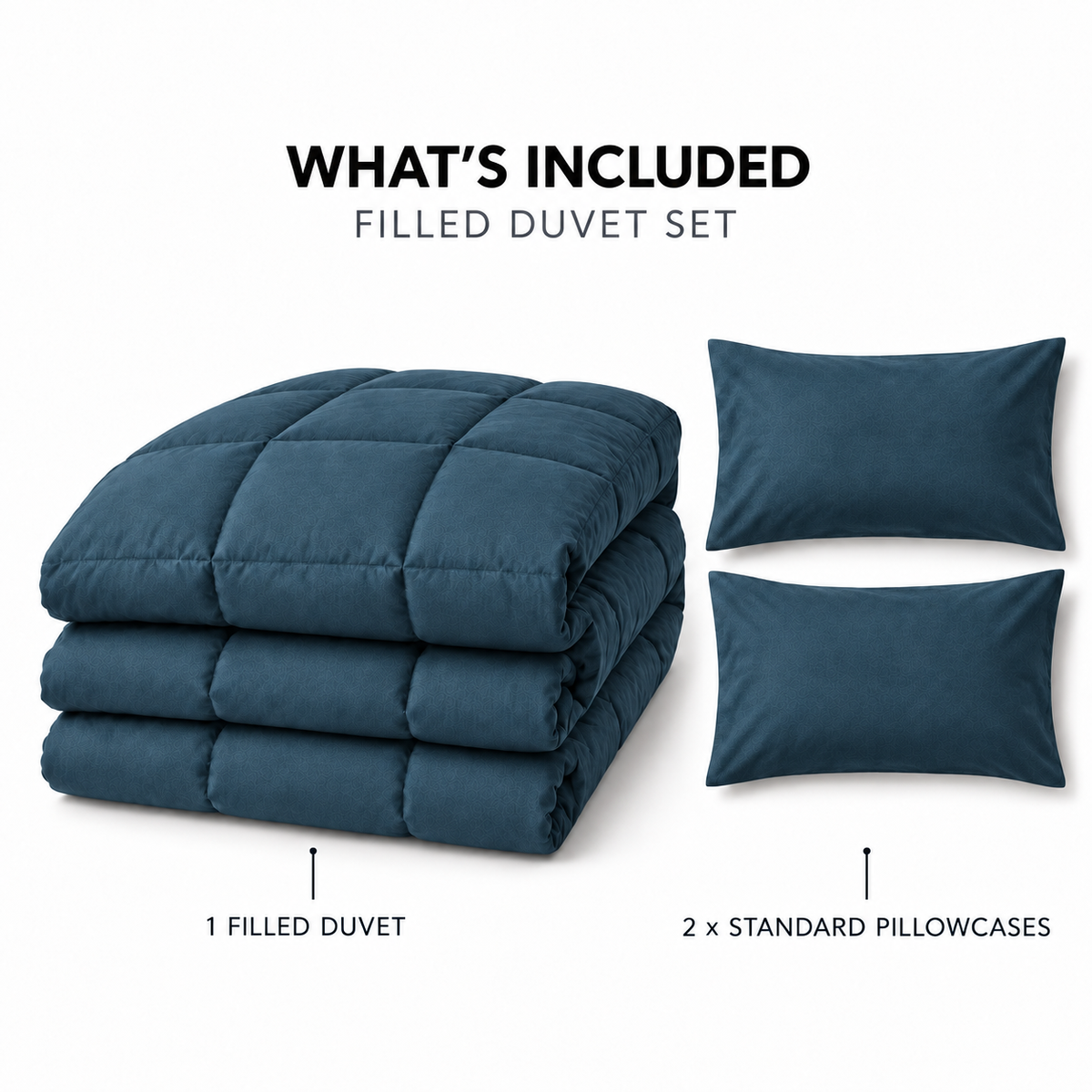 COLCHA HOME Pétrole Pure Collection filled duvet