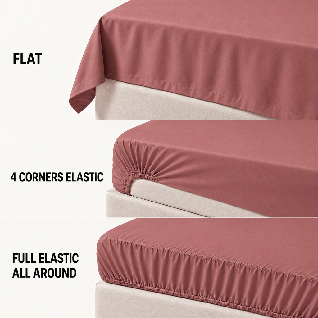 COLCHA HOME Poudré Pure Collection bedsheet